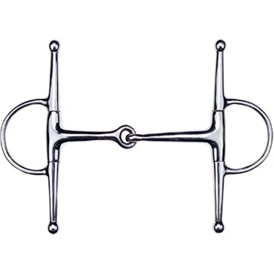 Abbildung von Feeling Knebeltrense m Olivenkopf Edelst. Massiv 15mm 12,5cm