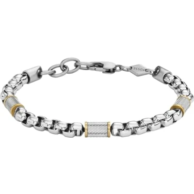 Abbildung von Fossil Armband Gold silver, Herren, Größe: One Size, silver
