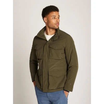 Abbildung von Tommy Hilfiger Packable Field Jacket Übergangsjacke, Herren, Größe: 3XL, Army green