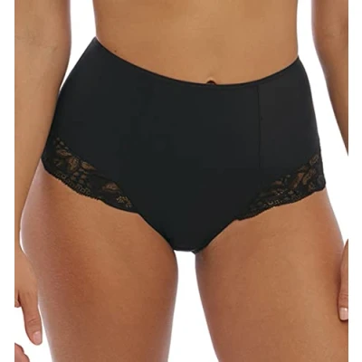 Abbildung von Fantasie Reflektierender Slip mit hoher Taille, Schwarz, L