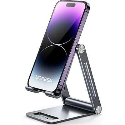 Abbildung von UGREEN Handyhalterung Tischständer Handy Halter Halterung, (Aufsteckbefestigung, 1 tlg., Aluminium, Universal für Tischständer, Smartphone, Tablet)