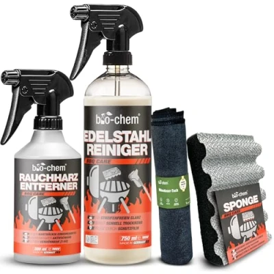 Abbildung von bio chem Grillreinigung Rauchharz BASIC SET 4 teilig Grillreiniger