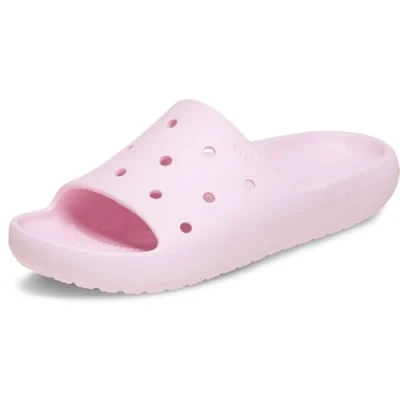 Abbildung von Crocs Unisex Classic Slide V2 Slide, Pink Milk, 43/44 EU