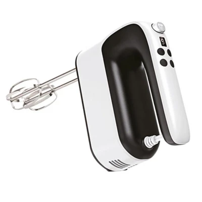 Abbildung von Adler Handmixer AD 4229, 9 Geschwindigkeiten, Turbo Funktion, Knethaken, weiß, schwarz