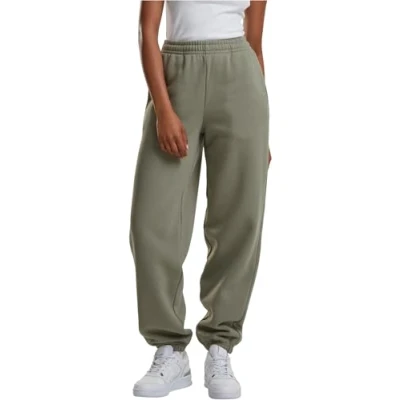 Abbildung von Urban Classics Fluffy Jogginghose, Damen, Größe: Medium, Paleolive
