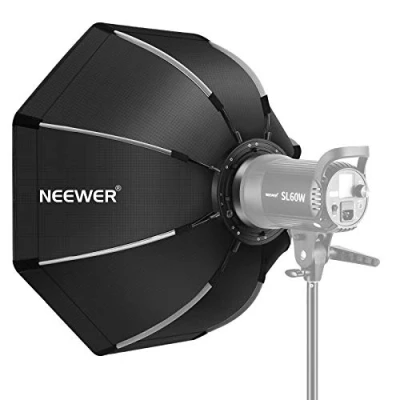 Abbildung von NEEWER 90cm achteckige Softbox mit Schnellspanner, Bowens Halterung, Tragetasche, kompatibel CB60 CB100 CB150 Vision 4 S101 300W/400W und Anderen Halterungsleuchten SF RPBO36