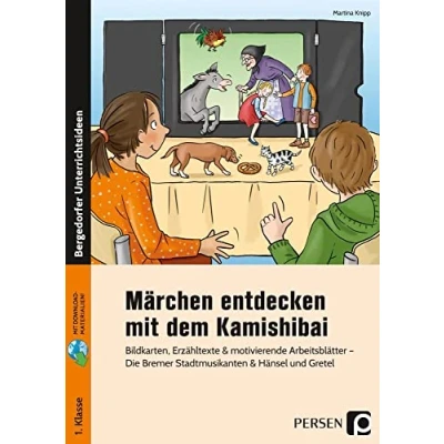 Abbildung von Märchen entdecken mit dem Kamishibai: Bildkarten, Erzähltexte &amp; motivierende Arbeitsbl. Die Bremer Stadtmusikanten Hänsel und Gretel (1. Klasse)