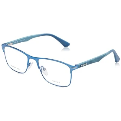 Abbildung von Police Unisex VK579 Sunglasses, Shiny Azure with Blue Parts, 51