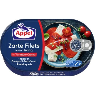 Abbildung von Appel Zarte Filets vom Hering in Tomaten Creme
