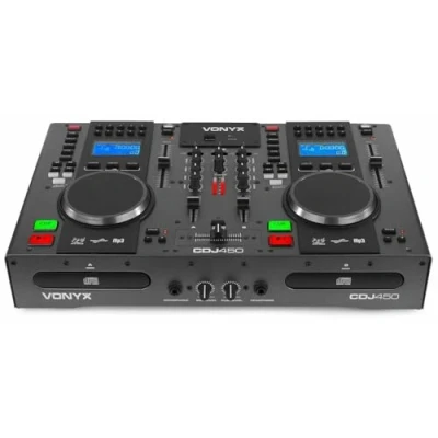 Abbildung von Vonyx CDJ450 Doppel CD/USB Player/Mixer mit Bluetooth