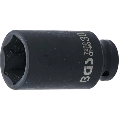 Abbildung von BGS 7230 Kraft Steckschlüssel Einsatz Sechskant, tief 12,5 mm (1/2&quot;) SW 30