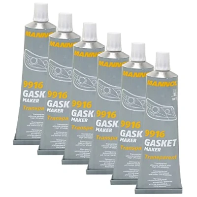 Abbildung von Dichtungsmittel Dichtmasse Silikon Gasket Maker transparent MANNOL 9916 6 X 85 g