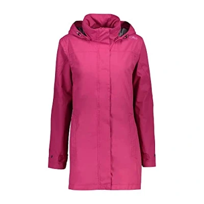 Abbildung von CMP Lange Ripstop Regenjacke für Damen, Geranie, D36