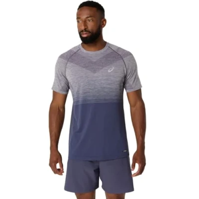 Abbildung von Asics Seamless SS Sport Tshirt, Herren, Größe: Medium, Lavender grey indigo fog