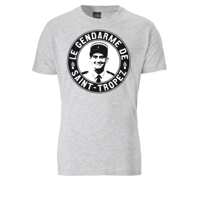 Abbildung von Logoshirt Louis DE Funesdruck Tshirt print graumeliert, Herren, Größe: XS, Grau meliert