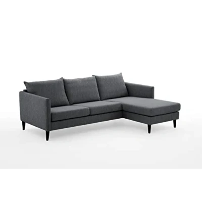 Abbildung von ATLANTIC home collection Ecksofa &quot;Rekvik L Form&quot;, mit Wellenunterfederung, Ottomane beidseitig montierbar