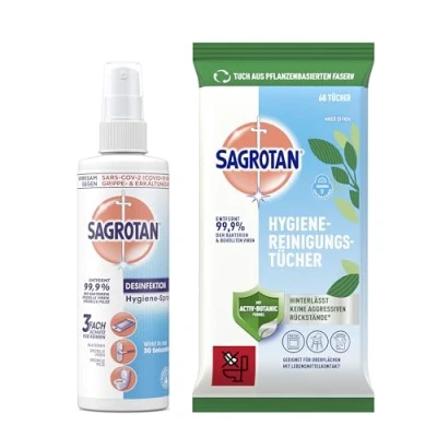 Abbildung von Sagrotan Hygiene Spray 250 ml &amp; Reinigungstücher 60 Stück
