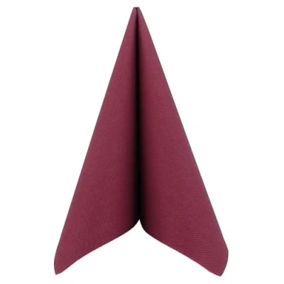Abbildung von APARTina Servietten stoffähnlich aus Airlaid UNI, stoffähnliche Serviette Hochzeit Hochzeitsservietten hochwertig, perfekt für verschiedene Anlässe 50 Stück (Berry, 40 x cm)