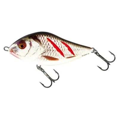 Abbildung von Salmo Slider Swimbait Fisch (SD12S WRGS Wounded Real Grey Shiner)