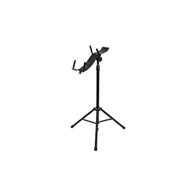 Abbildung von DIMAVERY Gitarren Spielständer für Akustik/E Gitarre Ständer elektrische sowie akustische und E Bässe