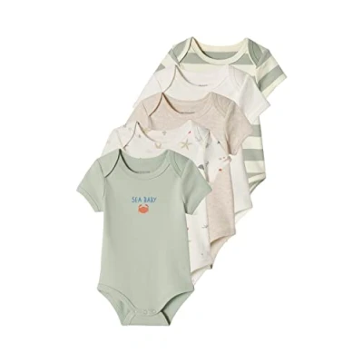 Abbildung von Vertbaudet 3er Pack Baby Schlupfbodys aqua 86