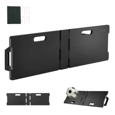 Abbildung von VEVOR Fußball Rebound Board faltbar, tragbares Prellwand 115 x 330 cm, HDPE Rebounder Ausrüstung mit 2 Rückprallwinkeln, Trainingsbrett Kicker für Fußballtraining