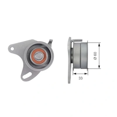 Abbildung von GATES T42129 Spannrolle, Zahnriemen Tru Power MITSUBISHI: PAJERO Sport 1 SUV, L300 / Delica III Bus, 2