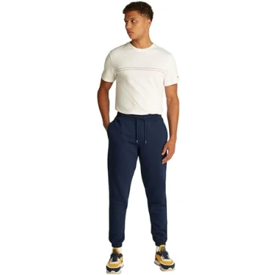 Abbildung von Tommy Jeans SLIM FLAG Jogginghose, Herren, Größe: 56, Dark night navy
