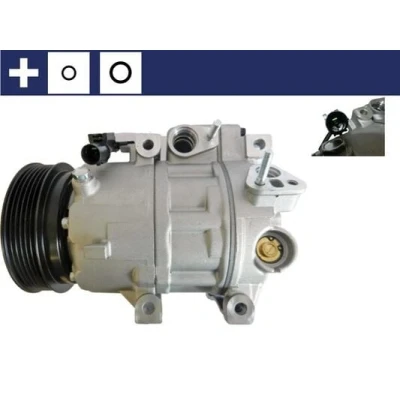 Abbildung von MAHLE ORIGINAL ACP 1411 000S Kompressor 7VS18ic 12 PAG 46 YF R 1234yf, 134a mit Dichtring HYUNDAI: SANTA FE 2, Sonata V