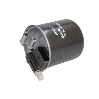 Abbildung von DELPHI HDF897 Kraftstofffilter mit Schnellkupplung MERCEDES BENZ: C Klasse Limousine, T modell, E INFINITI: Q30, QX30 I