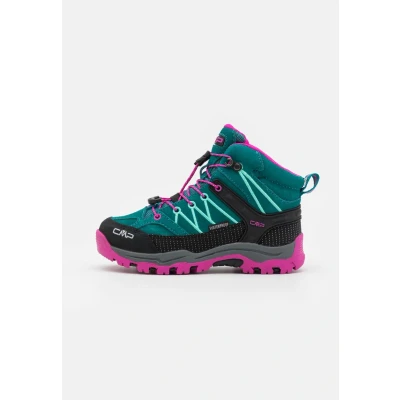 Abbildung von CMP Rigel MID Trekking WP Hikingschuh für Kinder, Größe: 29, Lake/pink fluo Leder und textil