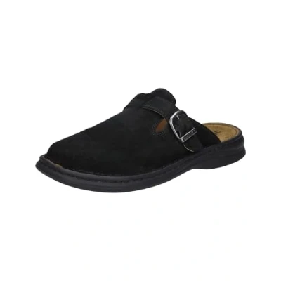 Abbildung von Josef Seibel Herren Clogs Madrid, Männer Slipper,Weite G (Normal),Backless Slipper,Gartenschuhe,Sommerschuhe,schwarz,49 EU