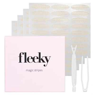 Abbildung von fleeky Schlupflider Stripes Magic unsichtbare Augenlider zum Lifting ganz ohne OP, eyelid tape, Doppel Schluplid Aufkleber zu Kaschierung (L)