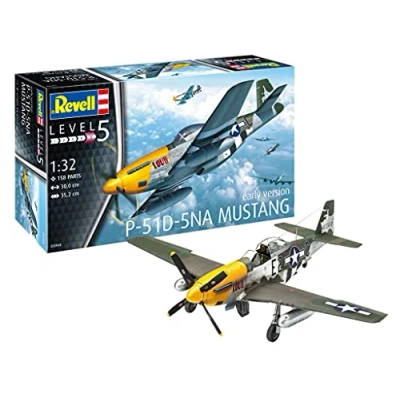 Abbildung von Revell P 51D Mustang, Fixed wing aircraft model, Montagesatz, 1:32, Männlich, Kunststoff
