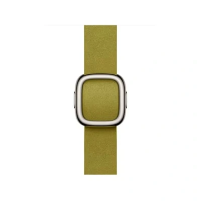 Abbildung von Apple Watch Band Modernes Lederarmband 42 mm Chartreuse Medium