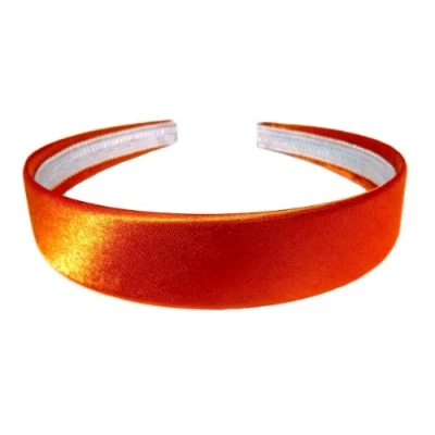 Abbildung von Aliceband Haarreif, leuchtende Farbem Satin, 2,5 cm breit Gr. 25mm max width, Orange