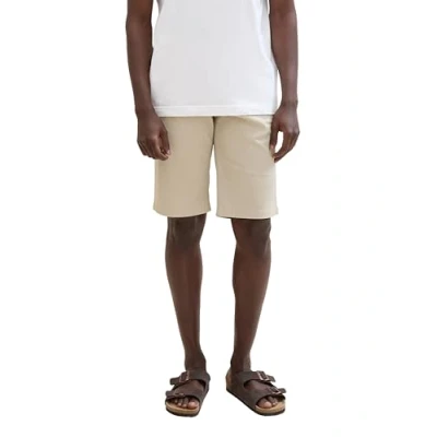 Abbildung von TOM Tailor Shorts, Herren, Größe: 31, Beige structure print