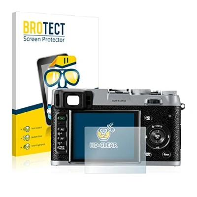 Abbildung von BROTECT (2 Stück Schutzfolie für Fujifilm FinePix X100 Displayschutz Folie Ultra Klar