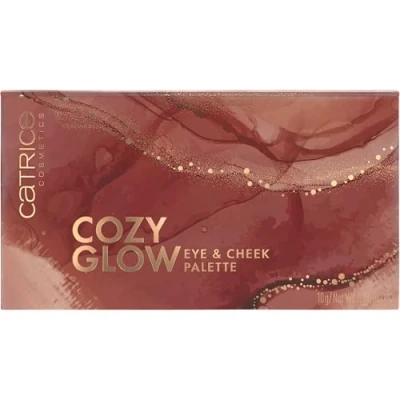 Abbildung von Catrice Cozy Glow Eye &amp; Cheek Palette, Rougepalette, Mehrfarbig, 6 Farben, langanhaltend, schimmernd, matt, vegan, ohne Parfüm, Alkohol, Parabene, 1er Pack (10g)