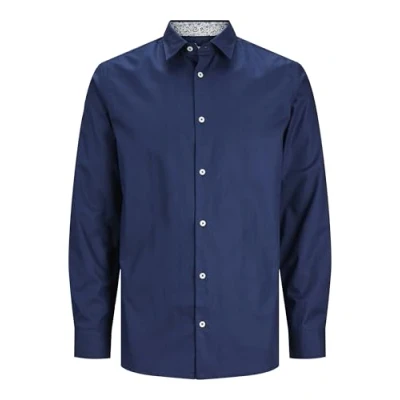Abbildung von JACK &amp; JONES Herren JPRBLANORDIC Detail Shirt L/S Langarmhemd, Perfect Navy/Fit:Comfort FIT, M