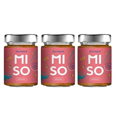 Abbildung von Fairment Miso &quot;Genmai&quot; bio unpasteurisierte Misopaste aus Naturreis und Sojabohnen im Glas 3x 200g