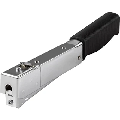 Abbildung von wolfcraft Hammertacker tacocraft HT 8 I 7076000 mit handlicher, abrutschsicherer Griffgestaltung für Klammern Typ 053 von 4 mm