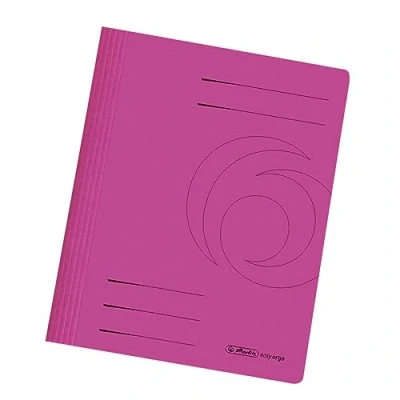 Abbildung von 10 x Herlitz Schnellhefter Karton gefaltet pink intensiv