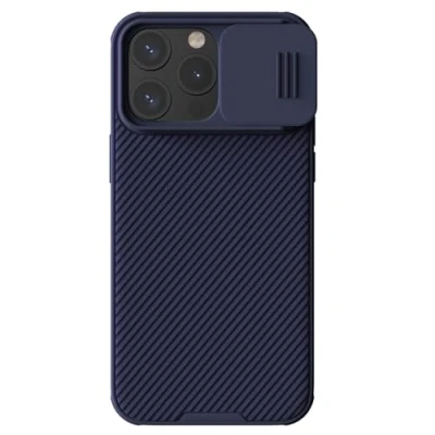 Abbildung von Nillkin CamShield Hülle für Apple iPhone 15 Pro Back Cover mit Kamera Slider Lila