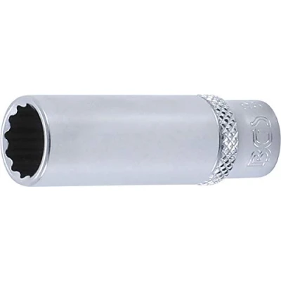 Abbildung von BGS 10711 Steckschlüssel Einsatz Zwölfkant, tief 6,3 mm (1/4&quot;) SW 11 CV Stahl Stecknuss Nuss