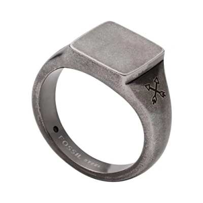 Abbildung von FOSSIL Herrensiegelring Vintage Casual Edelstahl silberfarben, JF03918797