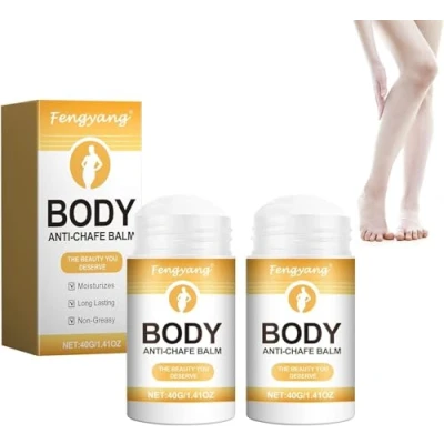 Abbildung von Fengyang® 2Pcs Anti Wundreiben Stick, Friction Cream, Chafing Thigh Stick Oberschenkel, Wundreibstick, Schutzbalsam