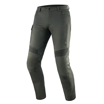 Abbildung von REBELHORN Vandal Twill Motorradhose Herren Aramidfaser Futter Knie und Hüftprotektoren 2 Belüftungskanäle 6 Taschen Tapered Fit