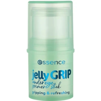 Abbildung von essence jelly GRIP undereye primer stick, Augenpflege, Transparent, feuchtigkeitsspendend, pflegend, grundierend, strahlend frisch, vegan, ölfrei, ohne Parfüm, Alkohol, 1er Pack (4.6g)