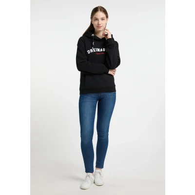 Abbildung von DREIMASTER Maritim Women&#039;s Hoodie XL / Schwarz 70% Baumwolle 30% Polyester